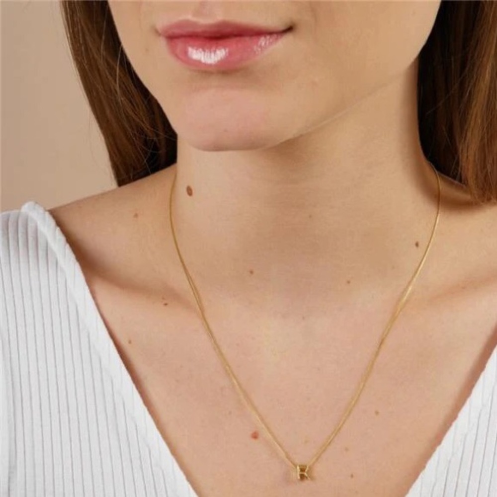 Letter Necklace, R - Picture 2 of 2
